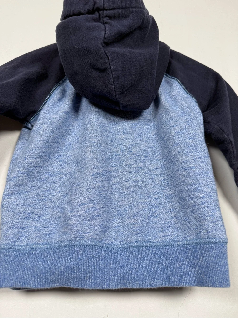 Baby Gap Toddler Boy Colorblock Fleece Zip Hoodie Blue Navy 3T